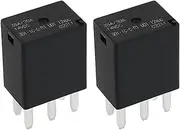 2PCS 5 Pin 12V 35A Relay 5 Pin Automotive Relay Micro Car Motorboat Relay 12V 35A/20A SPDT 301-1C-C-R1-U01-12VDC