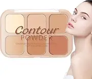 Facial Concealer Palette - Facial Contouring Makeup Powder Palette,Deep Moisturizing Cosmetic Accessories for Night Out, Shopping, Daily Use, Dating, Parties