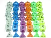Entire Frost Collection - NEW RPG Dice SIX Sets of 7 (blue,white,purple, green..