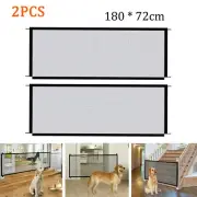 2X Dog Gate for Stairs Pet Gate for House Portable Folding Baby Safety Gate I4B0