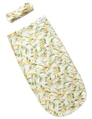 [Snuggle Hunny] Wattle Organic Snuggle Swaddle And Topknot Set in Multi