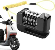 Brake Disc Lock | Anti-Theft Security Wheel Disc Locks with Combination | Riding Locking Devices, Cycling Protection Gear for E-Bikes Motorcycles Bicycles