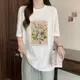 雅麗安娜 短袖上衣 T恤 上衣S-3XL韓系時尚夏季中長款寬鬆印花短袖上衣MB047-23291.