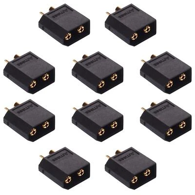 10 x Male Waterproof XT60 Gold Plated Connector 30A XT60W-M Amass