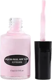 Nail Liquid Latex, Manicure Cuticle Protector, 15 ml Fast Drying Peel Off Tape, Polish Remover Shield, Cleanup Tool for Gradients, Stamping, Fine Detailing Design, Beginners
