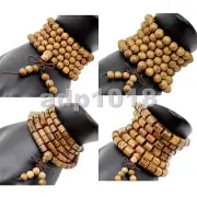 108 Mala SandWood Buddhist Mala Stretchy using for Bracelet or Necklace