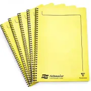 10 x Clairefontaine Europa Notemaker Notebook - A4 - 90gsm - 120 Pages - Lemon