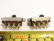 2 Pack NEW Stackpole 8 Pin On/Off Slide Switch 125VAC/3AMP, 125VDC/0.5AMP