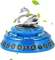 Temporary Car Parking Card | Multifunctional Rotating Swan Aromatherapy Diffuser | Dashboard Phone Number Plate, Air Freshener Oil Diffuser for Vehicle, Truck