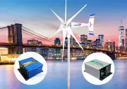 1800 W WindZilla PMA 12V AC 6 Blade Wind Turbine Generator+Controller+ Dump Load