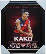 Isaac Kako Essendon Bombers Official Licensed AFL Print Framed