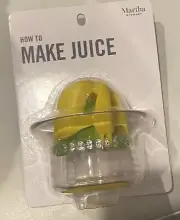 Martha Stewart 2 in 1 Manual Juicer Orange Lemon Squeezer w/Strainer & Container