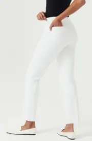 Spanx Silver Linings On-the-Go Slim Straight Pant 20372T White Plus size 2X Tall