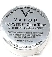 Vapon Topstick Clear Double Sided Medical Grade Adhesive Tape Roll 3/4" x 108"