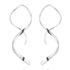Earrings Handmade 925 Sterling Silver Spiral Threader Hypoallergenic Twisted