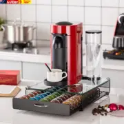 for Nespresso Pod Holder Coffee Pod Storage for Vertuo Pod with Crystal Tempered