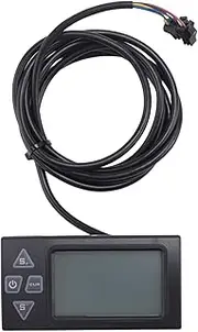 IsMwav 1 Pcs S861 LCD Display Electric Bicycle Meter with SM Plug for Electric Bike BLDC Controller Control Panel Black 24V-36V