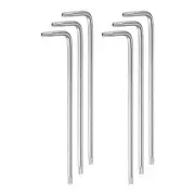 6pcs Torx Hex Key Wrenches T27 Carbon Steel Extra Long Arm Torx Hex Key Wrench