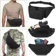Man's Tactical Waist Bag Gun Holster Army Military Fanny Pack Sling Shoulder Bag