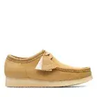 Clarks Mens Wallabee Shoes Oakmoss Suede 26166241
