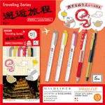 ZEBRA TRAVELING SERIES旅遊風SARASA CLIP鋼珠筆+MILDLINER柔性雙頭螢光筆組/ 中國風/ SE-TR-5CC ESLITE誠品