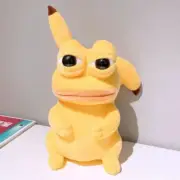 pepe frog x pika plush charm gift room decor anime cartoon flower kawai cute