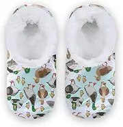 [Caihoyu] House Slippers for Kids Coral Fleece Non-Slip Travel Slippers Bedroom Home Office Travel Yoga