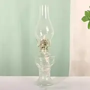 Retro and Nostalgic Old-Fashioned Kerosene Lamp, Outdoor Camping Glass Oil Lamp, Farmhouse Kerosene Lamp, Split Emergency Oil Lamp, Flame Adjustable Oil Lamp, Ambient Lighting,E