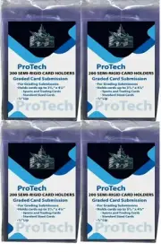 200 ProTech Semi Rigid Grading Submission Large Card Holder In Stock