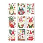 Santa Claus Faceless Doll Sticker Christmas Decorations for Home Navidad