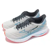 Mizuno Wave Rider 28 Grey Blue Men Road Running Jogging Shoes J1GC2403-57