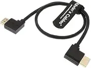 Alvin's Cables Z Cam E2 L Shape HDMI Cable High Speed Ethernet for Portkeys BM5 Monitor Right Angle to Right Angle 50CM