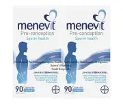 2 x Menevit Pre-Conception Sperm Health - Male Fertility Supplement 90 Capsules