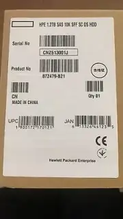 NEW 1.2TB 10K 12G SAS DS HDD with Tray for HPE Server 872479-B21 872737-001
