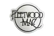 Fleetwood Mac Classic Woven Logo Iron On Patch (White/Black) (One Size)