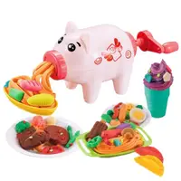 在飛比找momo購物網優惠-【孩子國】卡通豬黏土麵條機 /包餃子模型益智玩具