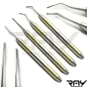 Set of 4 Periodontal Periotome Scaler Ligament Atraumatic Extraction Dental Tool