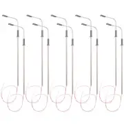 10 pcs Model LED Street Lamp Lighting Single Head Train Layout Landscape 1:4385