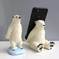 在飛比找ETMall東森購物網優惠-北極熊手機支架創意個性ipad平板座懶人桌面支架時尚可愛個性