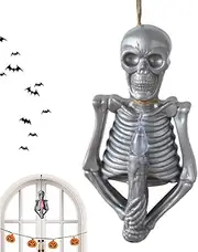 Skeleton Lights Halloween - Halloween Skeleton Skull Lights | Home Porch Yard Skeleton Decorations for Halloween Indoor Decor