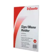 Esselte Wall Mount Portrait Menu Sign Holder A4 High Quality One Piece Display