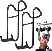 2Pcs Dumbbell Spotter Hooks,Heavy Duty Dumbbell Hooks for Dumbbell Bench Press,Connecting and Hanging Dumbbells to Barbells,Dumbbells Rack Attachments for Hanging Dumbbells