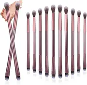 24 Pcs Eyeshadow Smudge Brush 2 in 1 Eye Shadow Brushes, Concealer Makeup Brush Foundation Makeup Applicator for Blending Eye Shadow Liner