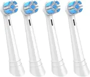 Electric Toothbrush Replacement Brush Head. Compatible For Oral-B IO7 IO8 IO9 IO10 Sonic Electric Toothbrush(4 White)
