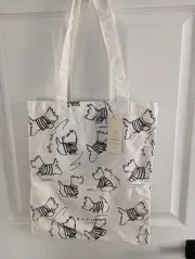 Radley London Signature Medium Open Top Tote Bag Purse Canvas Scottie Dog NEW
