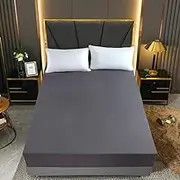 Cartoon Bedspread Polyester Mattress Cover All-Around Elastic Band Bed Sheet(No Pillowcase) King Queen Full Size Home Decoration,5,140X200X30