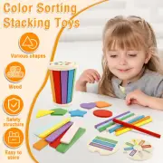Color Sorting Toy Wood Color Matching Toy Educational Color Sorting .t