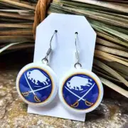 Buffalo Sabres Earrings NHL Hockey Sabretooth Souvenir Fashion Costume Jewelry
