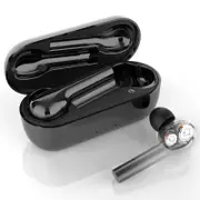 W8 TWS bluetooth 5.0 Earphone HiFi Dual Dynamic Drivers Stereo Smart Touch Headphone with Mic BLACK COLOR