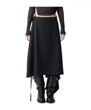 Ann Demeulemeester Ylva Midi Wrap Skirt IT42 black